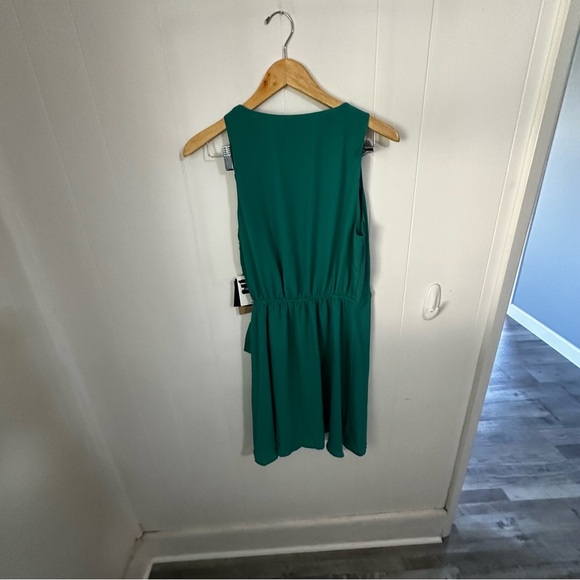 Halogen Green Asymmetrical Sundress V-Neck Sleeveless - Picture 2 of 4